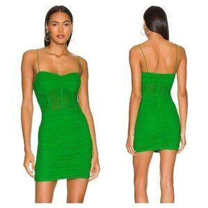 Superdown Kambella Ruched Mini Dress - Green